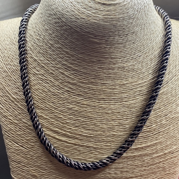 Chico's | Jewelry | Signed Chicos Heavy Rope Style Chain Necklace ...